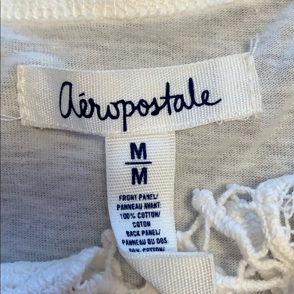 Crochet Crop Tank Top (Aeropostale, M) - Picture 2 of 3